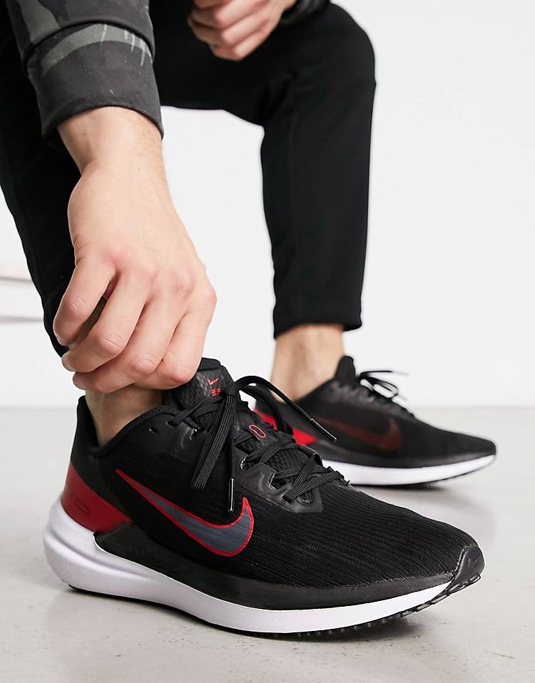 Nike Running Air Winflo 9 sneakers in black